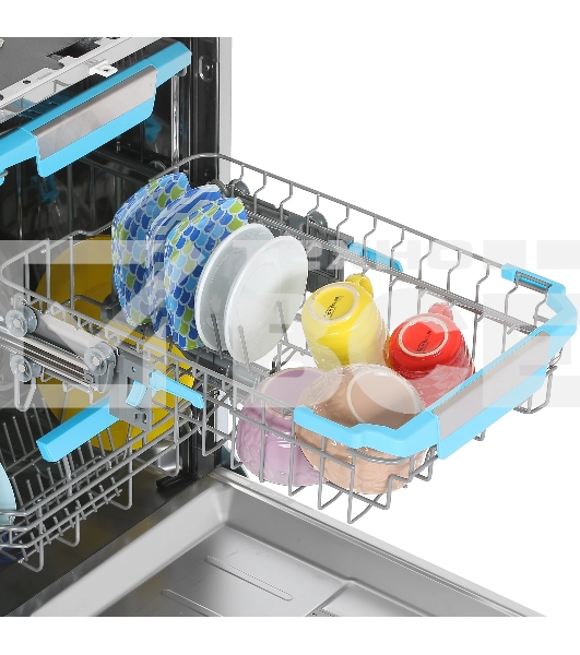 Встраиваемая посудомоечная машина Korting KDI 45570, нержавеющая сталь, 44.8 см, 10 компл., 47 дБ, класс A++