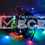 Гирлянда светод. Funray Дождик, SE-RAIN-200M, 10н по 2м, 200LED, мульти(4цв.), контр, зел.шн 1,5м,, фото7