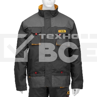 Куртка профессиональная рабочая Denzel 65% полиэстер 35% хлопок, XXXL