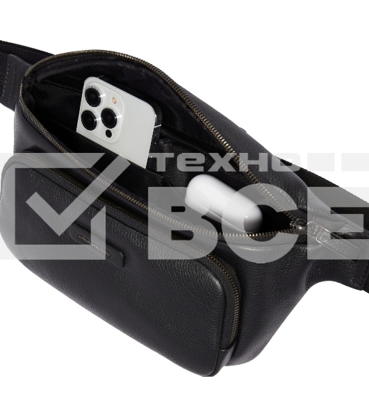 Сумка на пояс Piquadro Modus Special CA2174MOS/N черный натур.кожа