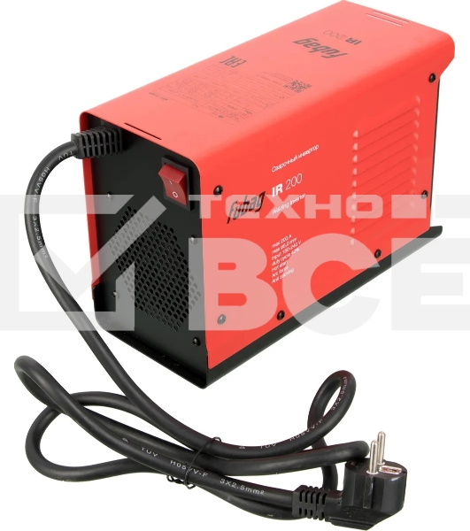 Инвертор сварочный FUBAG IR 200 220В ММА 5-200А 1.6-5.0мм 4.64кг