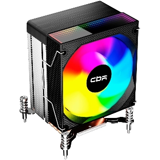 Кулер для процессора CBR CBR-CC-3160-RGB-PWM Al+Cu, 3 heat pipes, Socket 775/1366/1155/1156/1150/1151/1200/1700/AM2/АМ2+/АМ3/AM3+/FM1/FM2/AM4/AM5, TDP 160W, 90mm Fan, 2600RPM, HB, RGB, PWM, 32db