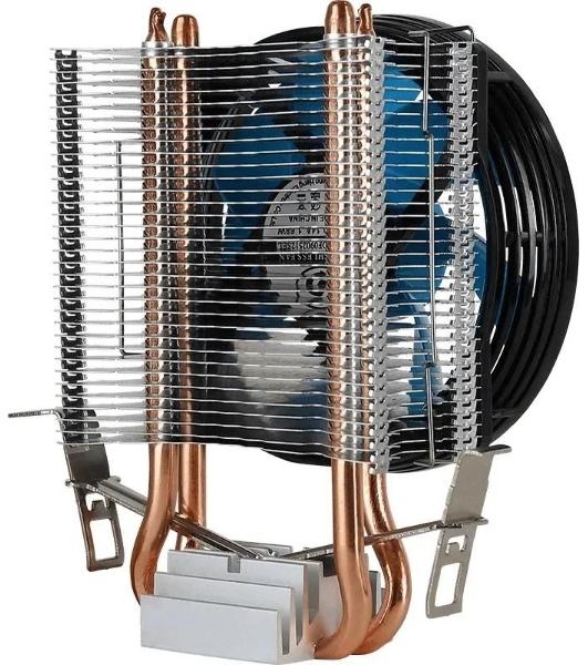 Кулер для процессора AeroCool/Formula Verkho 2 серебристый, 90 мм, алюминий/медь, 2000 об/мин, 25 дБ, 4 pin, 110 Вт, 125 мм