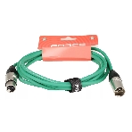 Микрофонный кабель FORCE FMC-05/3 GR XLR (F) -XLR (M), разъемы с никелевым корпусом и посеребренными контактами, 3 м, цвет зелёный, фото2