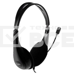 Гарнитура CBR CHP 353M Black, проводная стерео, микрофон с шумоподавл., USB, регул. оголовья, длина кабеля 2,2 м, цвет чёрный