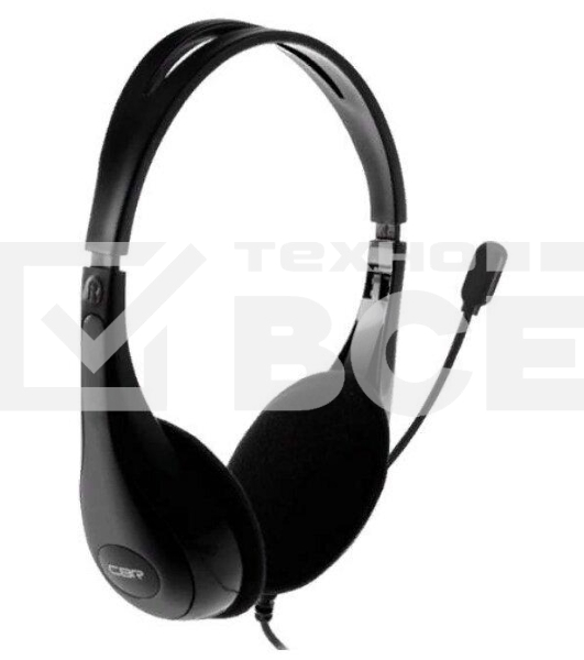Гарнитура CBR CHP 353M Black, проводная стерео, микрофон с шумоподавл., USB, регул. оголовья, длина кабеля 2,2 м, цвет чёрный