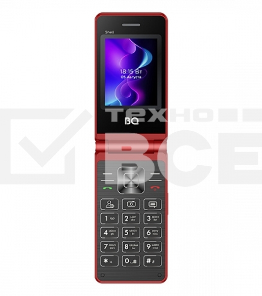 Мобильный телефон BQ 2411 Shell красный MTK 6261 D