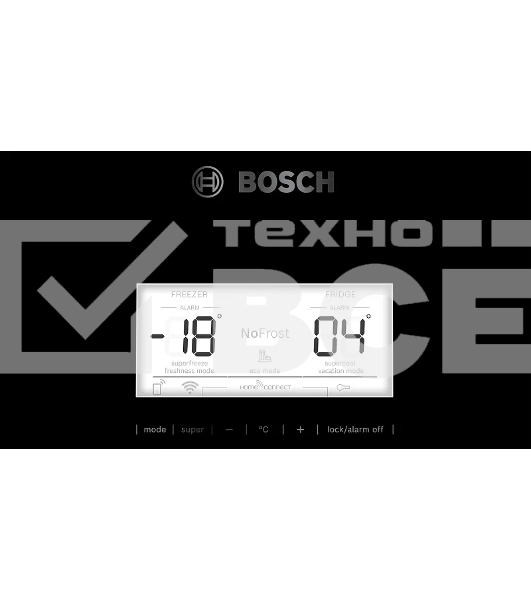 Холодильник Bosch KGN39LB30U черный двухкамерный 279/87л морозилка снизу