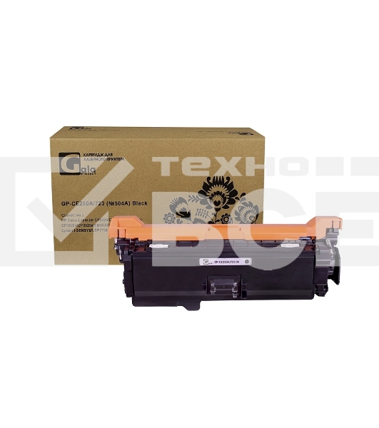 Картридж лазерный GalaPrint GP-CE250A/723 (№504A) чёрный (5000 стр) для HP Color LaserJet CP3520/CP3525/CP3525dn/CP3525n/CP3525x/CM3530/CM3530fs/Canon i-SENSYS/LBP7750/LBP7750Cdn