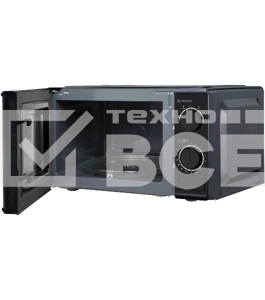 Микроволновая печь Hyundai HYM-M2096 черный, 20 л, 700 Вт, переключатели - поворотный механизм