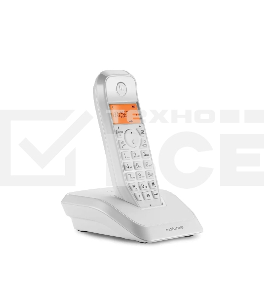 Радиотелефон Dect Motorola S1201 белый АОН