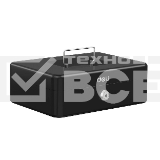 Сейф для денег Deli ET505 85х 250х 180 мм, ключевой, чёрный