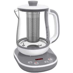 Чайник электрический Tefal BJ551B10 1.5 л, 1430 Вт, белый/серый