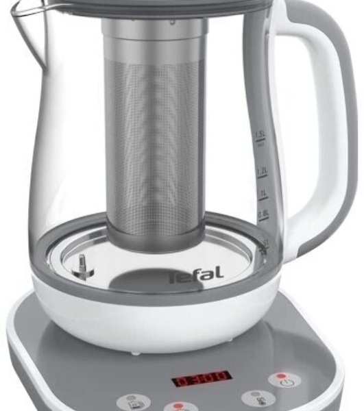 Чайник электрический Tefal BJ551B10 1.5 л, 1430 Вт, белый/серый