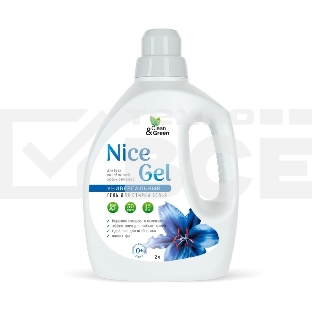 Гель для стирки Clean&Green CG8288 Nice Gel универсальный (концентрат) 2 л (ПЭНД)