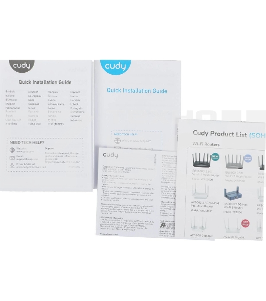 Бесшовный Mesh роутер Cudy M1800(3-Pack) AX1800 10/100/1000BASE-TX белый (упак.:3шт)