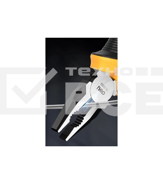 Комбинированные плоскогубцы Deli DL0003 200 мм, двухкомпонентная прорезиненная рукоять