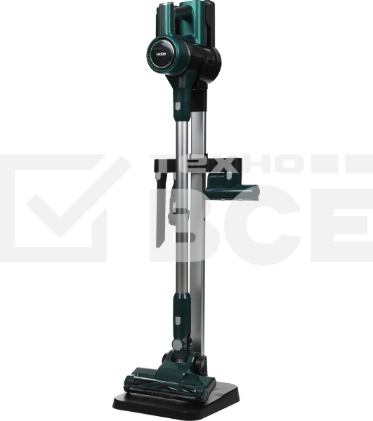 Пылесос вертикальный Haier HVC400HE зеленый, питание от аккумулятора, 400 Вт, уборка сухая, пылесборник 0.8 л