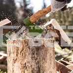 Топор кованный Сибртех, в сборе, 800/1050 г, деревянное топорище, 400 мм, Б2, фото4