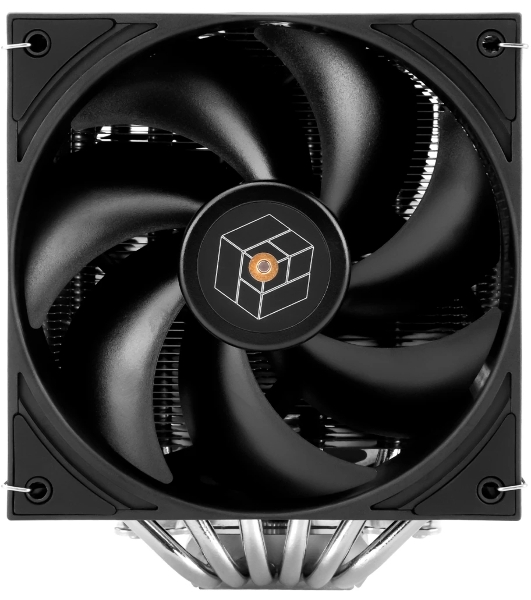 Кулер для процессора Thermalright Royal Pretor 130 (4-pin PWM, 158мм, Ni/Cu, 6x6мм, 1x120+1x130мм, 80.45CFM/81.88CFM, 29.4dBA/28.3dBA, 2150PM/1750RPM, S: 1200, 1700, 1851, 2011, 2066, 115X, AM4, AM5, silver, black)