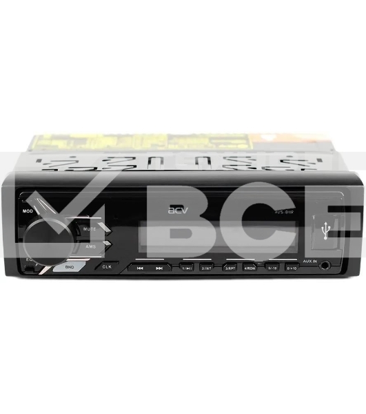 Автомагнитола ACV AVS-811R, 1 DIN, USB Type-A, AUX, съёмная панель
