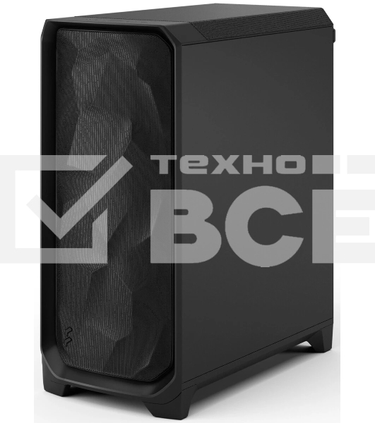 Корпус Fractal Design Meshify 3 Black Solid, Midi-Tower, чёрный, 3 x 140 мм
