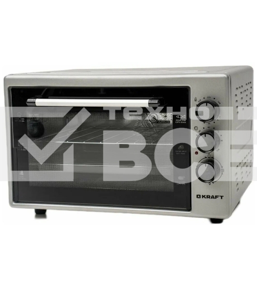 Мини-печь Kraft KF-MO 3200 GR (1 протвень+1 решетка)