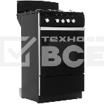 Плита газовая De Luxe 5040.38Г (Щ) черный, конфорок 4 шт, духовка 43 л, 50 см x 85 см x 50 см, фото2