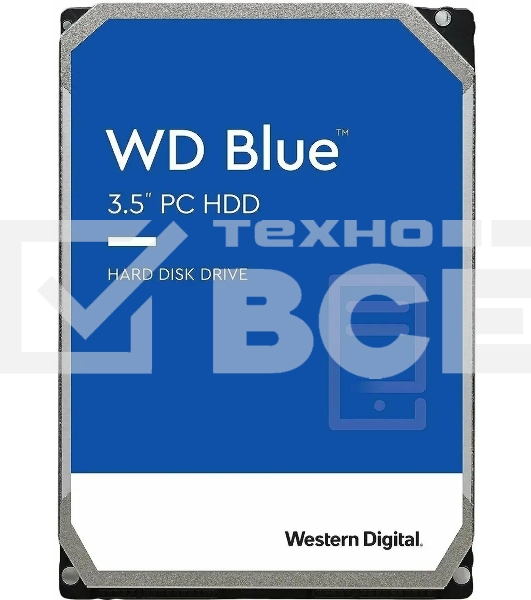 Жесткий диск WD SATA-III 2TB WD20EARZ Desktop Blue (5400rpm) 64Mb 3.5