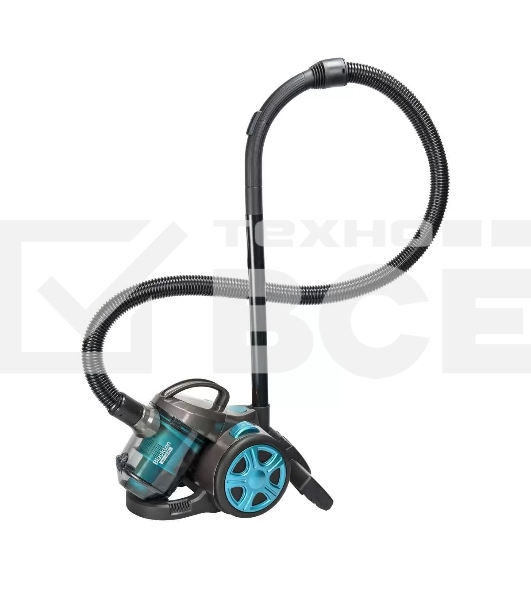 Пылесос Blackton Bt VC1802B черный/голубой, 350/1400 Вт, уборка сухая, пылесборник контейнер 2 л