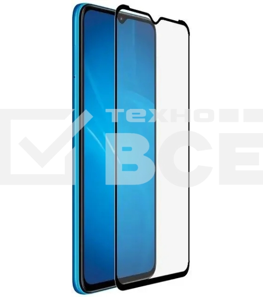 Защитное стекло для экрана DF itColor-08 черный для Itel A49 2.5D 1шт. черный