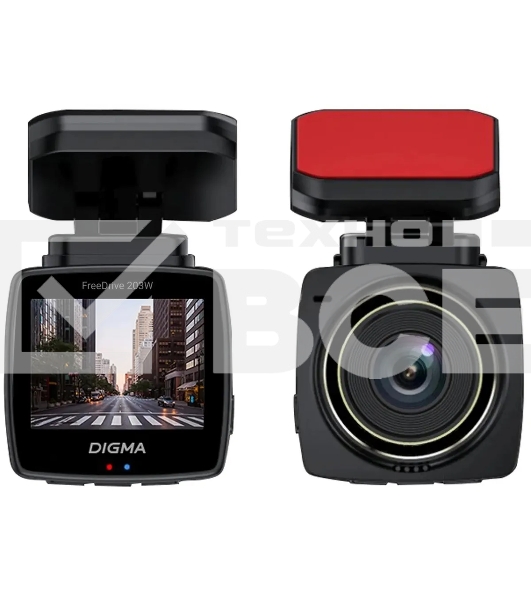 Видеорегистратор Digma FreeDrive 203W черный 2Mpix 1080x1920 1080p 120гр. MSTAR 8336