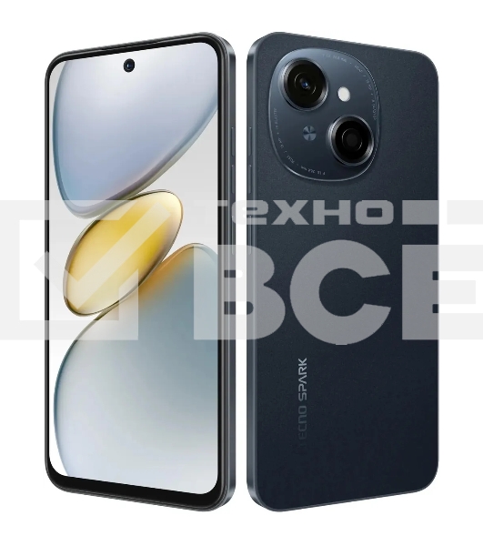 Смартфон Tecno SPARK GO 1, 4/64Gb, черный