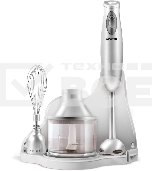 Блендер погружной Vitek VT-1456 серебристый 250Вт