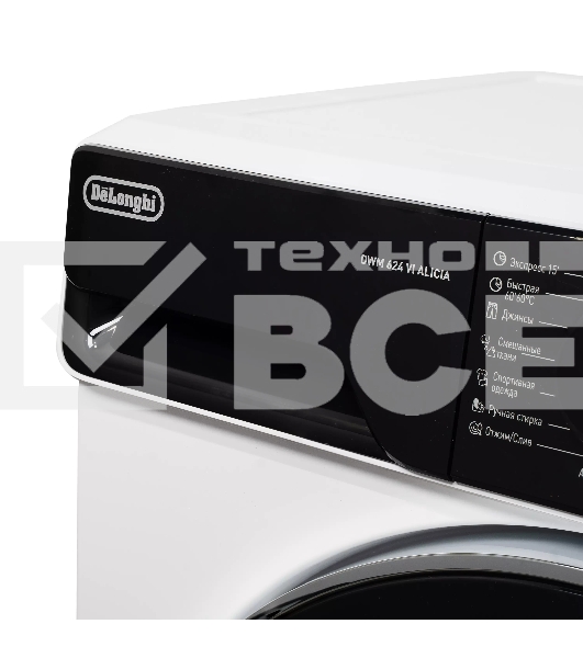 Стиральная машина DeLonghi DWM 624 V ALICIA белый, загрузка фронтальная 6 кг, 1200 об/мин., класс: А+++