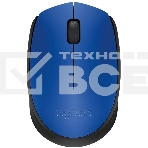 Мышь беспроводная Logitech M170 синий, 1000 dpi, радиоканал, USB, кнопки - 3, фото2