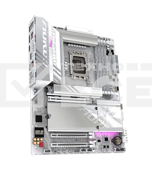 Материнская плата Gigabyte Z890 AORUS ELITE WIFI7 ICE, LGA 1851, Intel Z890, 4xDDR5, 4xSATA, 4xM.2, 1xPCIe 5.0 x16, 2xPCIe 4.0 x4, 1xDP, 1xUSB-C (DP), 1x 2.5Gb LAN, 4xUSB-A 2.0, 3xUSB-A 3.2 Gen 1, 2xUSB-A 3.2 Gen 2, 1xUSB-C 3.2 Gen 2 (Thunderbolt 4), 2x3.