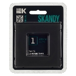 Рамка 1-ая IEK SKANDY SK-F21G стекло графит, фото4