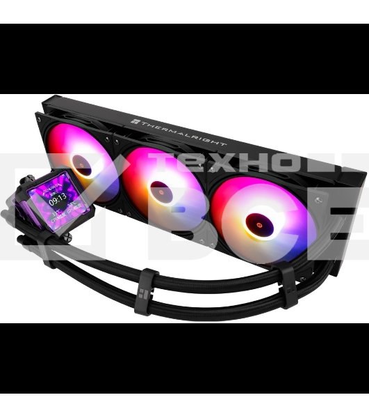 Система водяного охлаждения Thermalright Frozen Warframe PRO 360 ARGB Soc-AM5/AM4/1200/1700/1851 черный 4-pin 29.8dB Al LCD Ret (F-WFRAME-PRO-360-BL-ARGB)