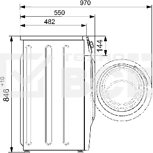 Стиральная машина Atlant 70C1210-00 белый загр.фронтальная макс.:7кг 1200 об/мин класс: A+++