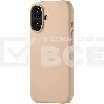 Чехол (клип-кейс) uBear для Apple iPhone 16 Touch with MagSafe темно-бежевый (CS403LT61TH-I24M), фото5