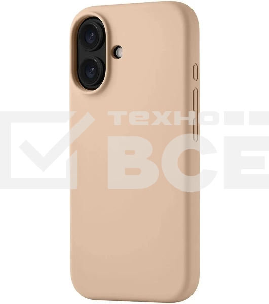 Чехол (клип-кейс) uBear для Apple iPhone 16 Touch with MagSafe темно-бежевый (CS403LT61TH-I24M)