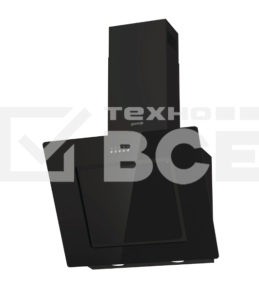 Вытяжка каминная Gorenje WHI626E6B черный/серый, 60 см, 678 куб. м/ч, 65 дБ