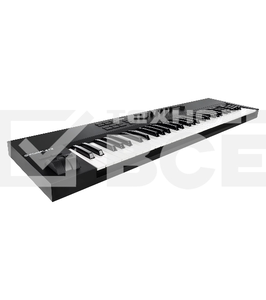 Клавиатура MIDI [25244] Native Instruments [KOMPLETE KONTROL A61] 61 клавиша, полувзвешенная, 8 ручек управления, колеса высоты тона и модуляции, 4-позиционный энкодер, OLED-дисплей, TRS-вход для педали, USB-порт