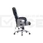 Кресло офисное Cactus CS-CHR-OC02M-BK черный, эко.кожа, крестов. сталь, фото15