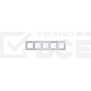 Рамка 5 - местная EKF Эпика UP1-FPA-05, алюминий, пластик