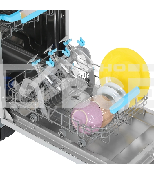 Встраиваемая посудомоечная машина Korting KDI 45570, нержавеющая сталь, 44.8 см, 10 компл., 47 дБ, класс A++