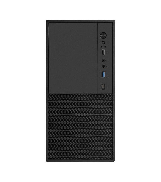 Компьютерный корпус Minitower ExeGate BAA-308MUC-AAA450 (mATX, БП AAA450 с вент. 8см, 1хUSB+1хUSB 3.0+1хTypeC, HD Audio, черный)