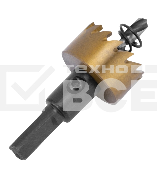 Коронка по металлу Denzel HSS, 26 мм, нитридтитановое покрытие