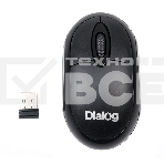 Мышь беспроводная Dialog Comfort MROC-10U черный, 1200 dpi, радиоканал, USB, кнопки - 3, фото 1